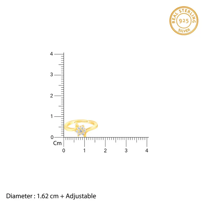 Golden Snowflake Ring