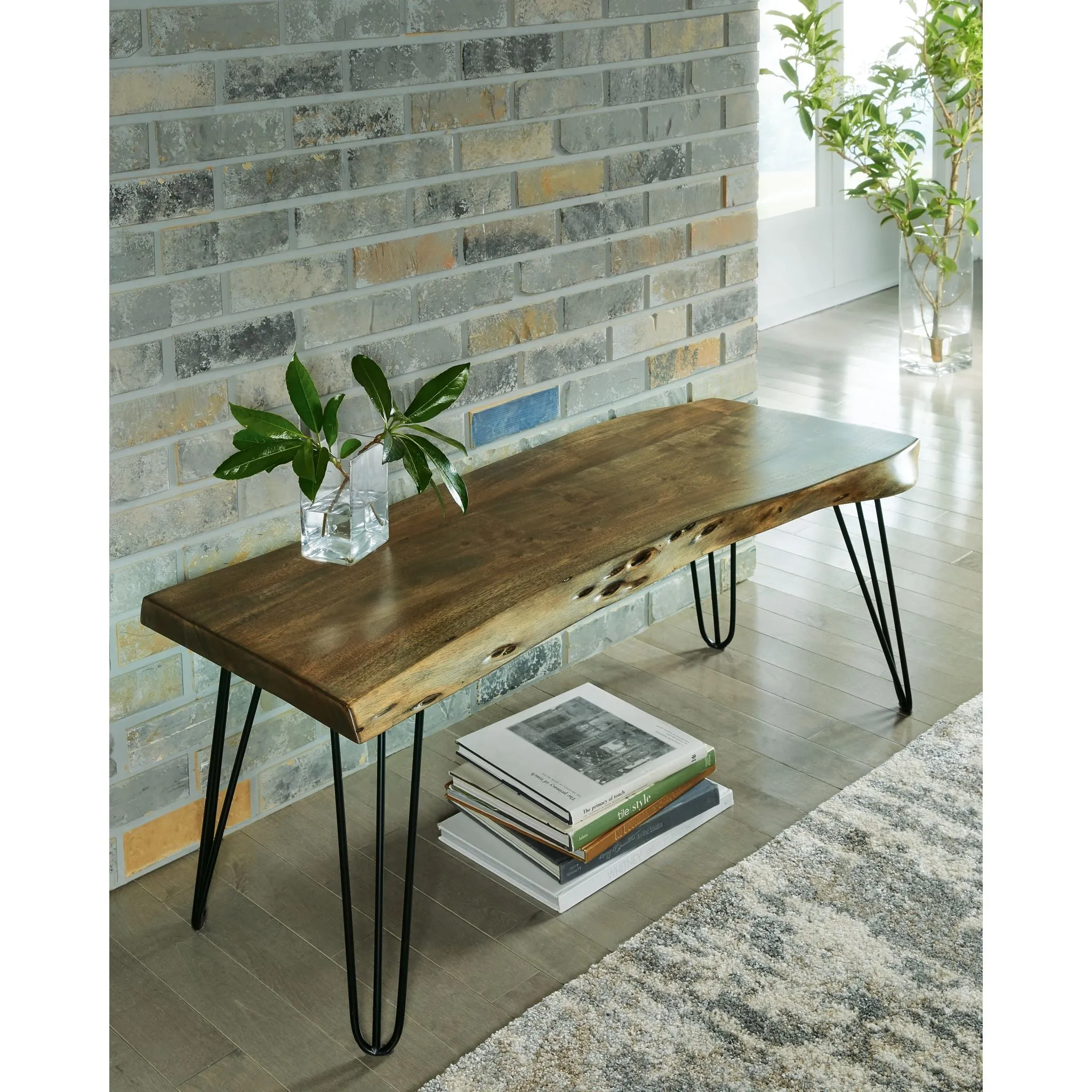 Haileeten Bench - Brown/Black