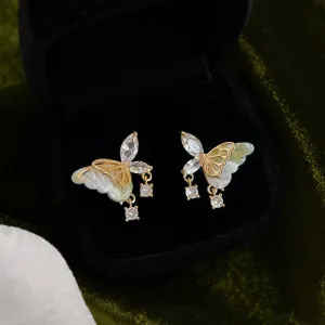Jade Butterfly Earrings