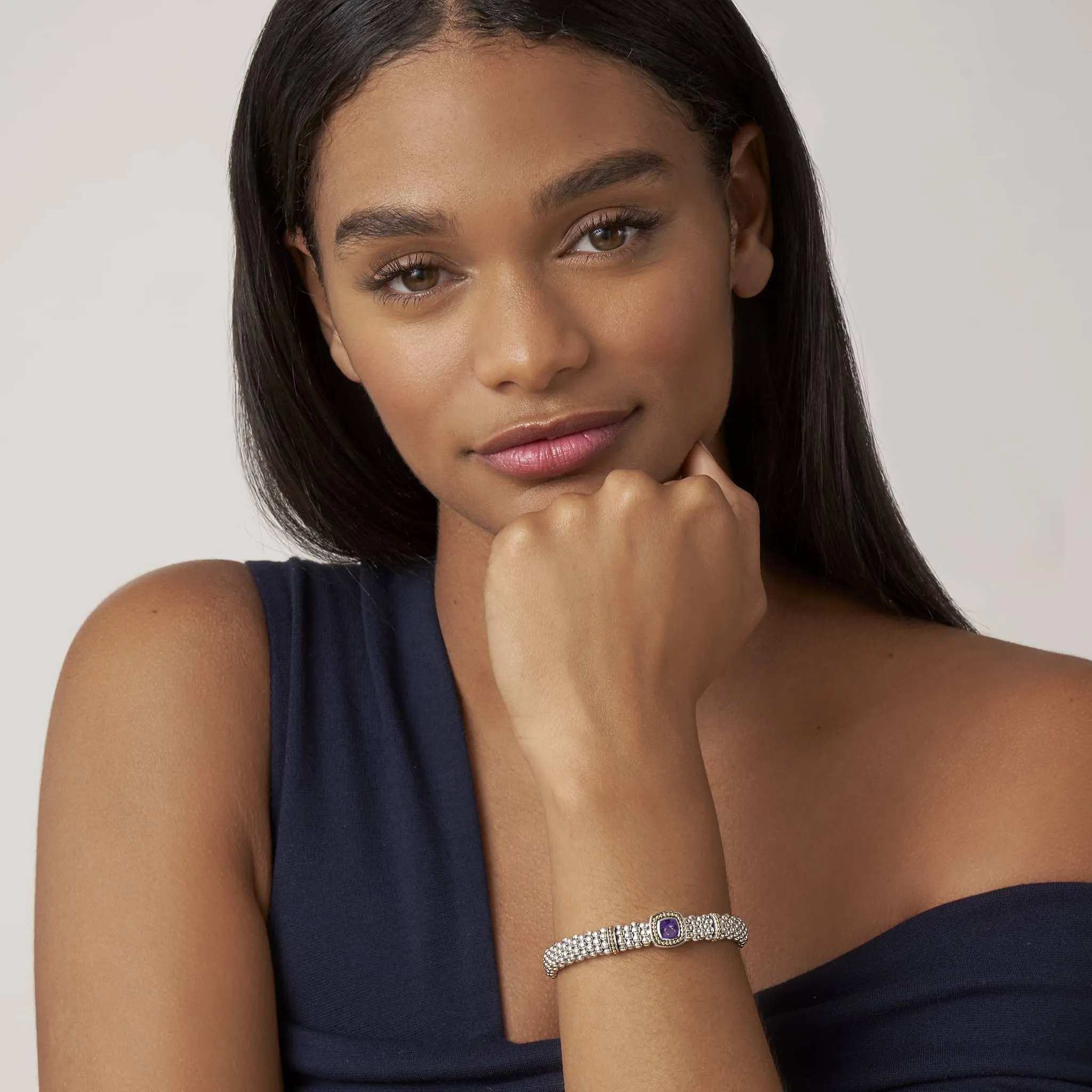 Lagos Caviar Color 9mm Gemstone Caviar Bracelet