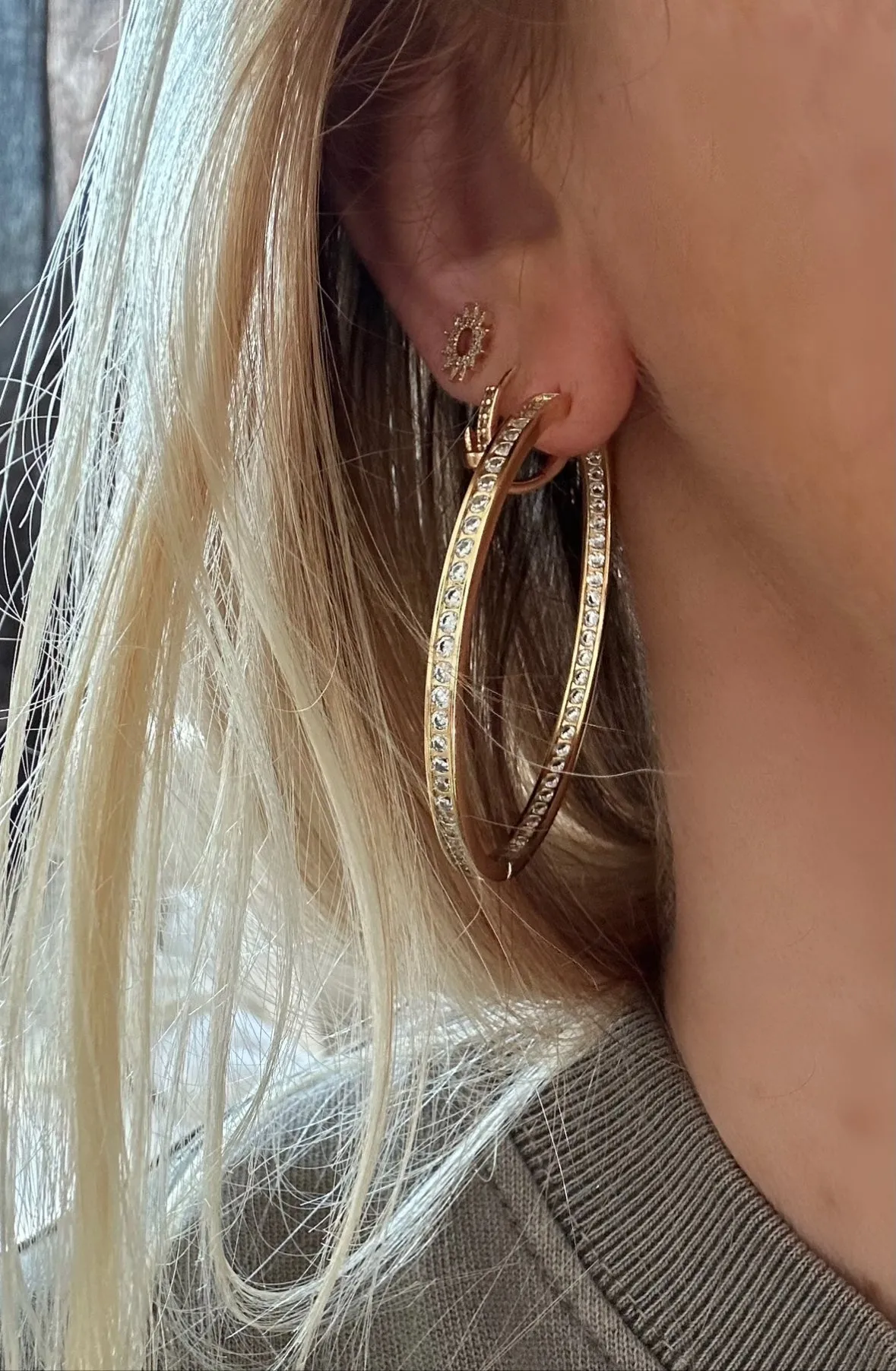 Large Sparkle Hoops