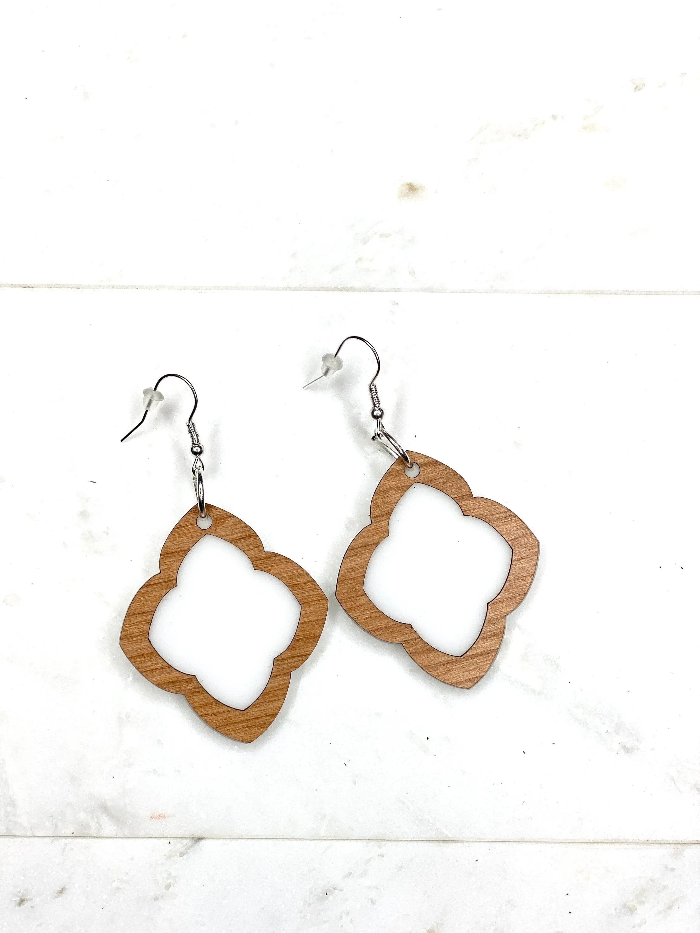Large White Earrings, Boho Dangle Earrings, Moroccan Earrings, Big Earrings