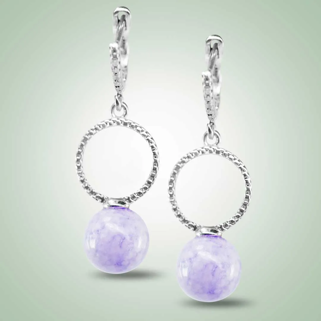 Lavender Wheeler Earrings