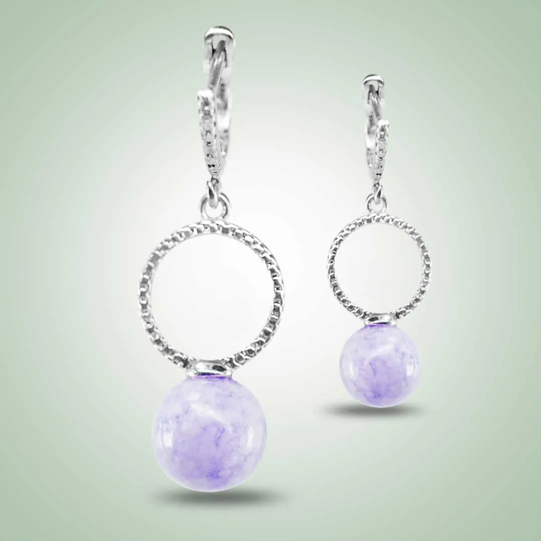 Lavender Wheeler Earrings