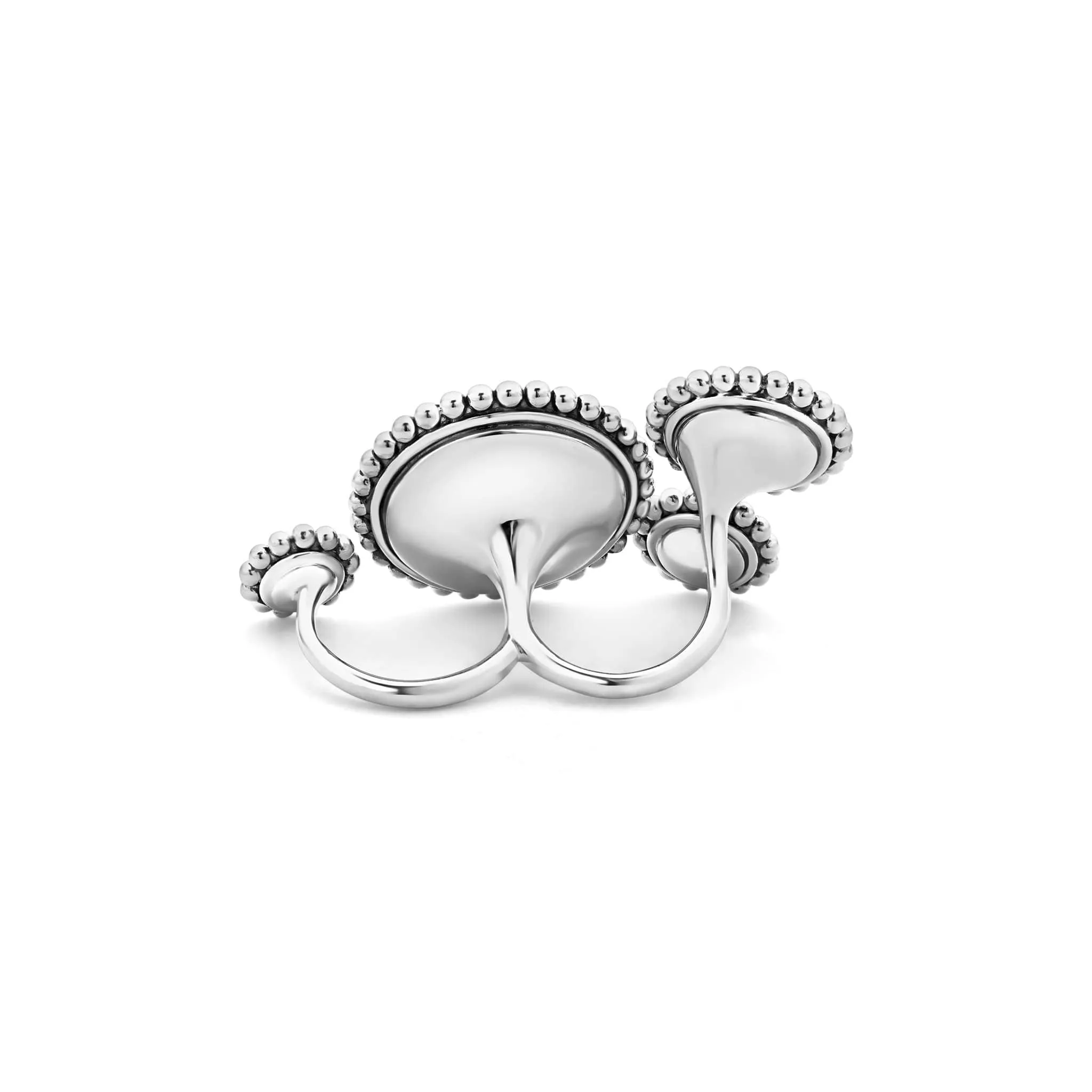 Maya Onyx and Diamond Circle Statement Ring