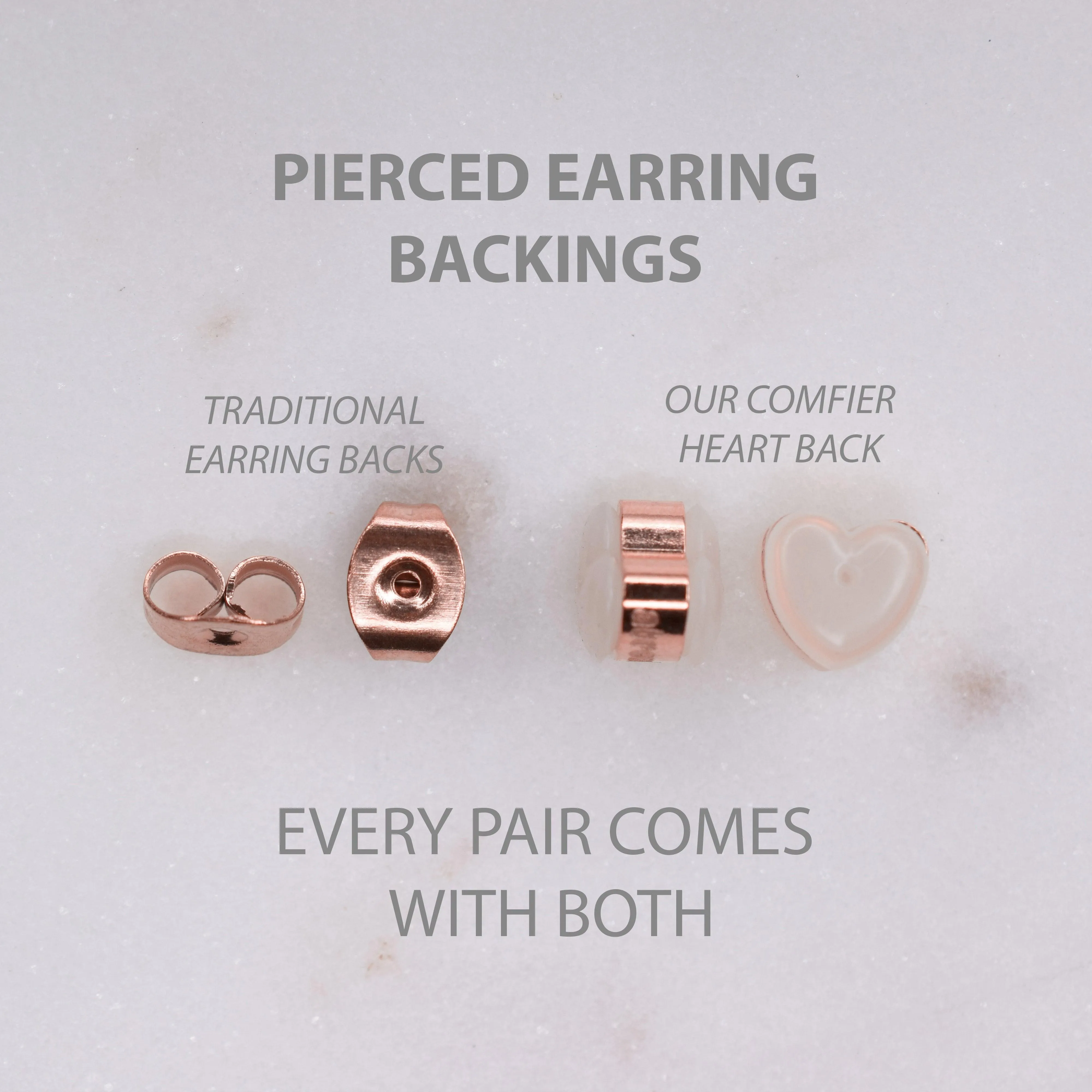MINI HEART HUGGIE HOOP EARRINGS IN ROSE GOLD