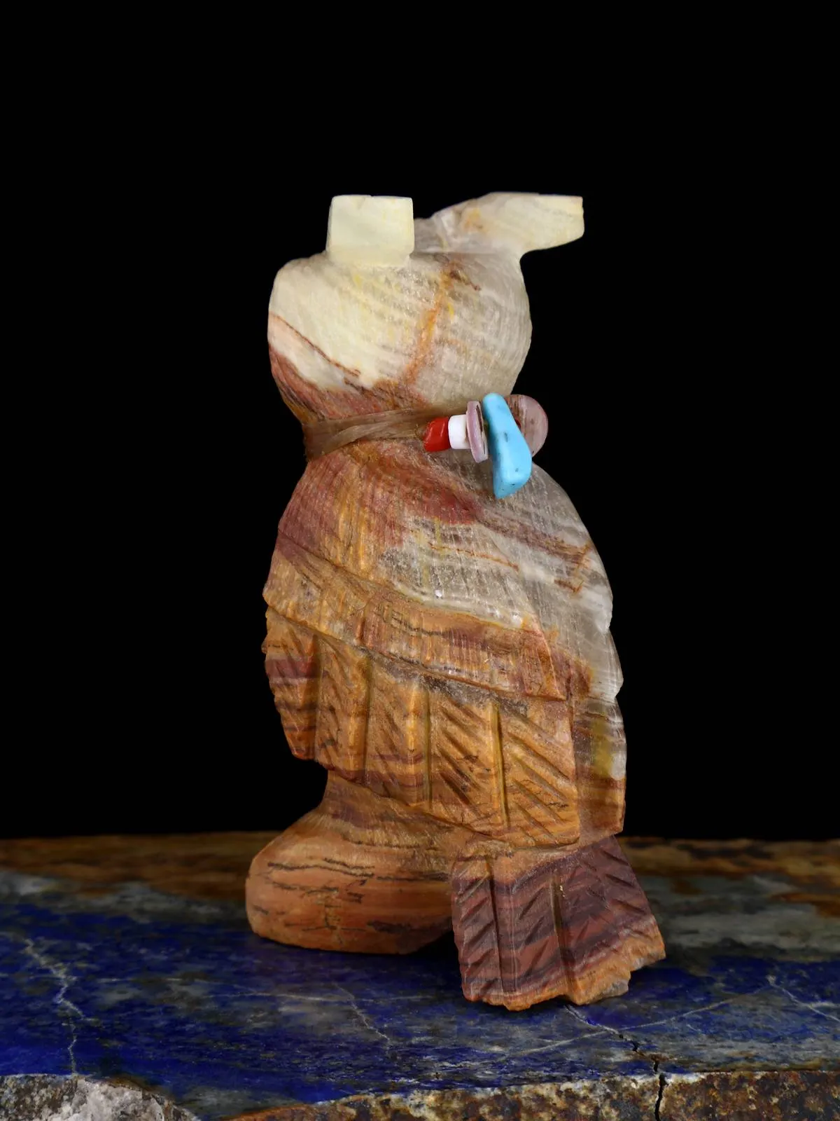 Onyx Owl Zuni Fetish