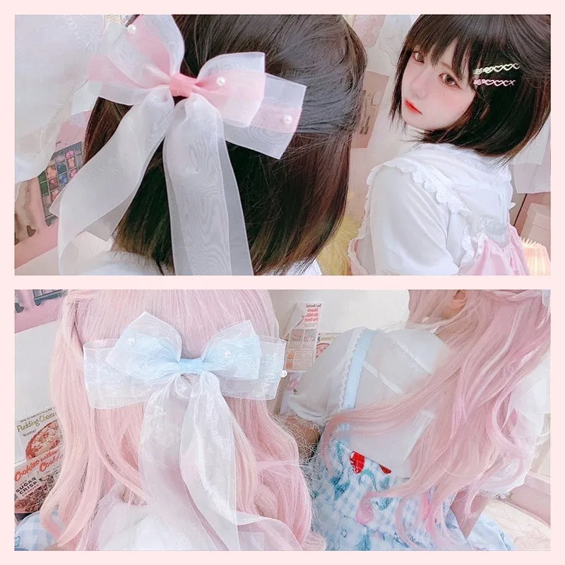 Original Cute Lolita Big Bow Hairpin