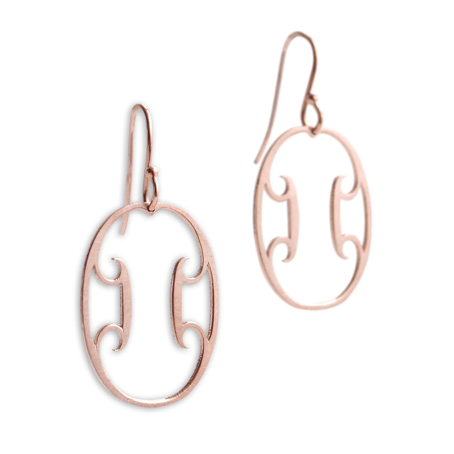 oval arabesque earrings