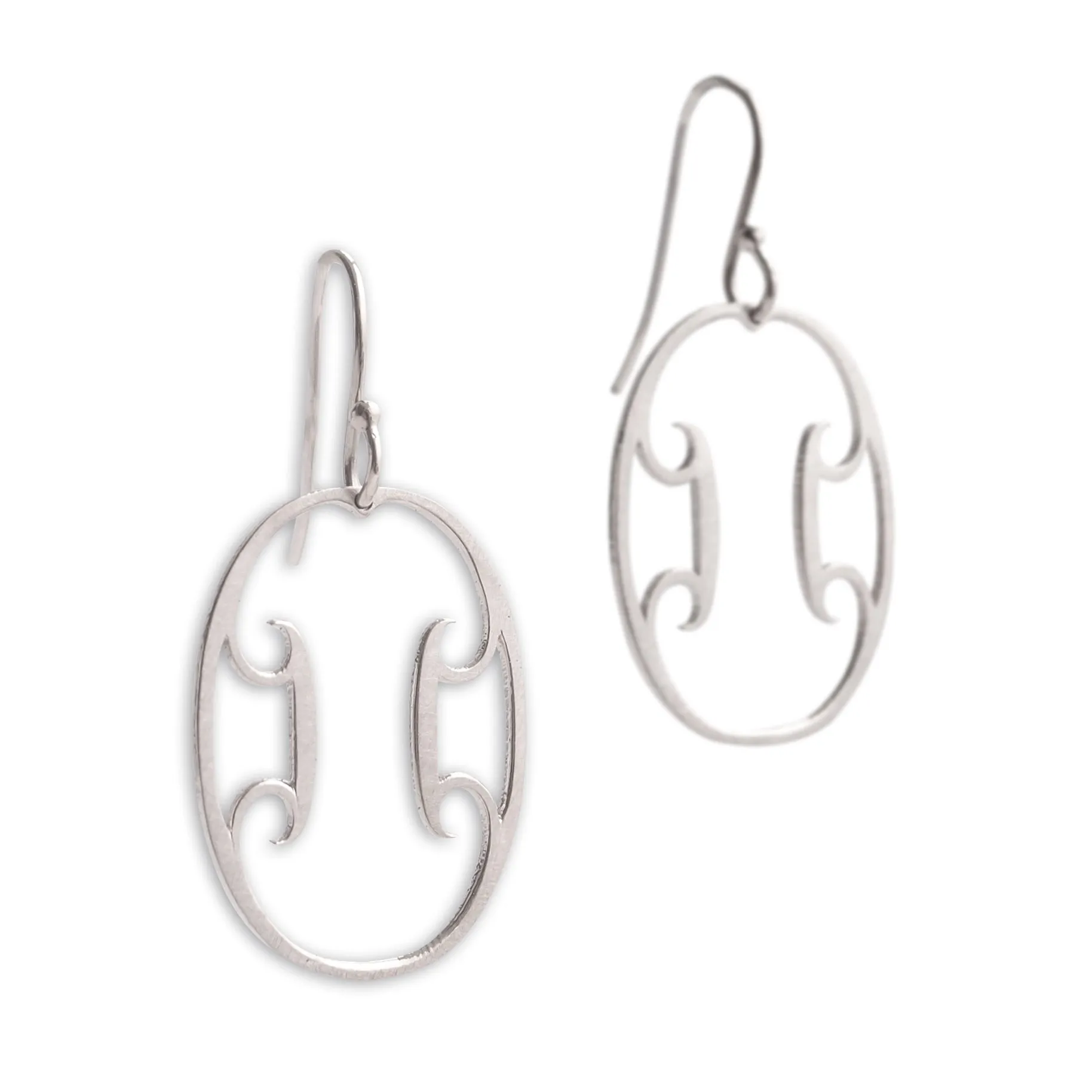 oval arabesque earrings
