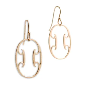 oval arabesque earrings
