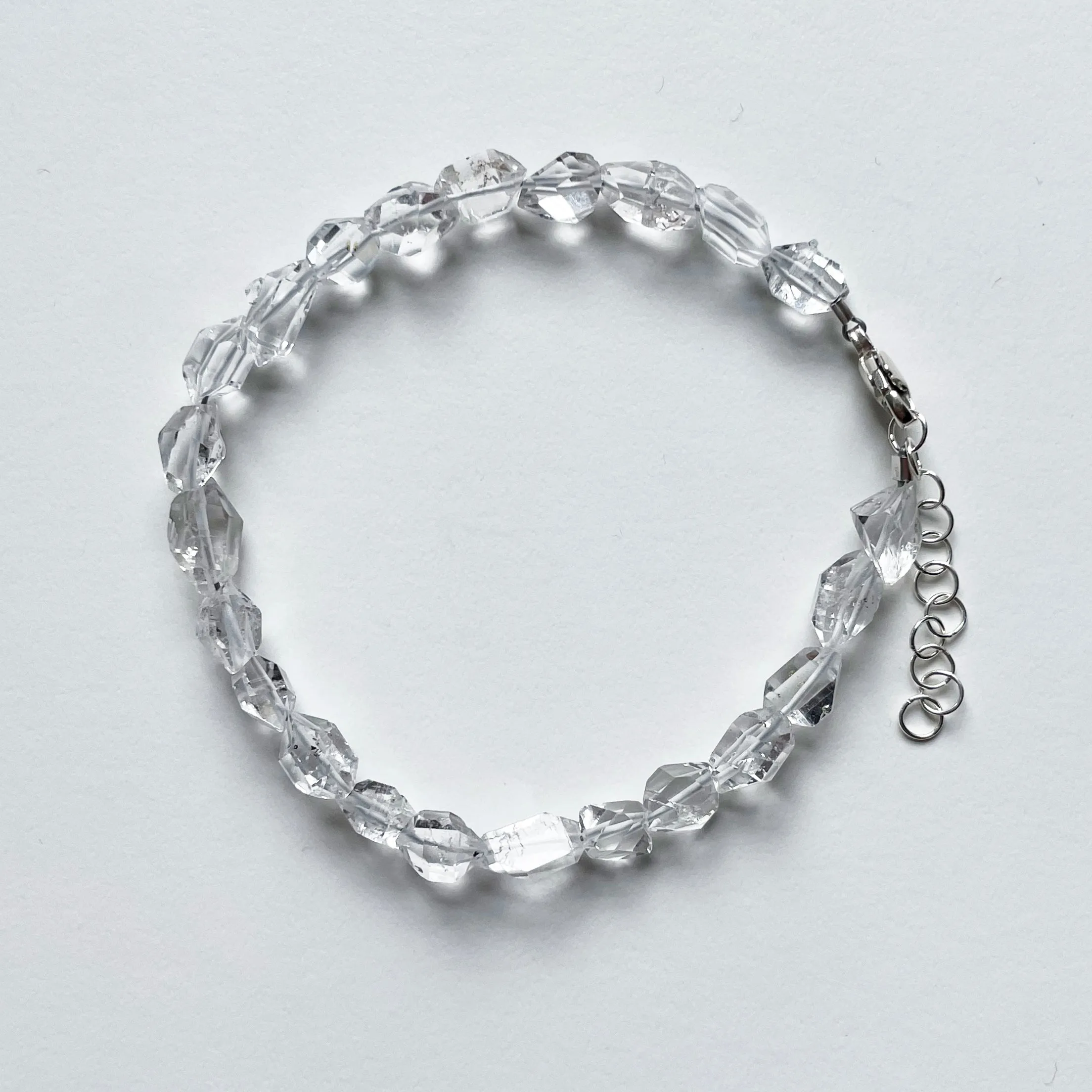 Oval Herkimer Diamond Bracelet