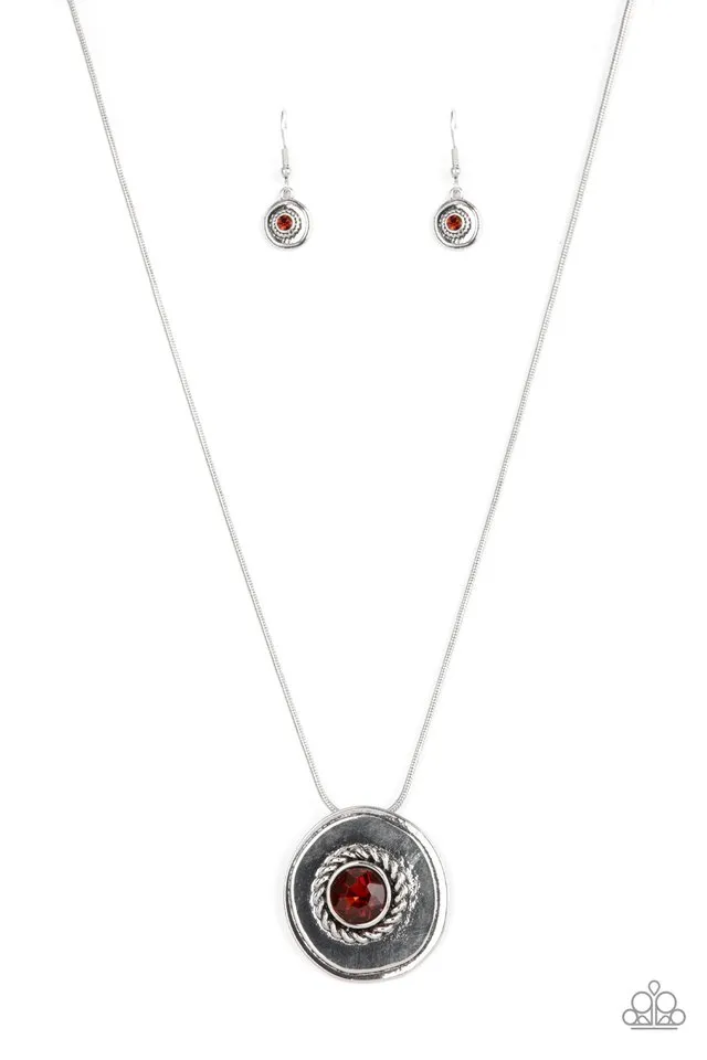 Paparazzi Necklace ~ Make Me a MEDALLION-aire - Brown