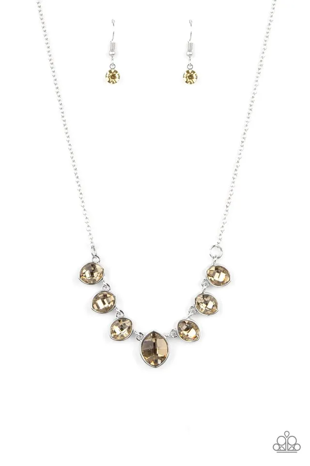 Paparazzi Necklace ~ Material Girl Glamour - Brown