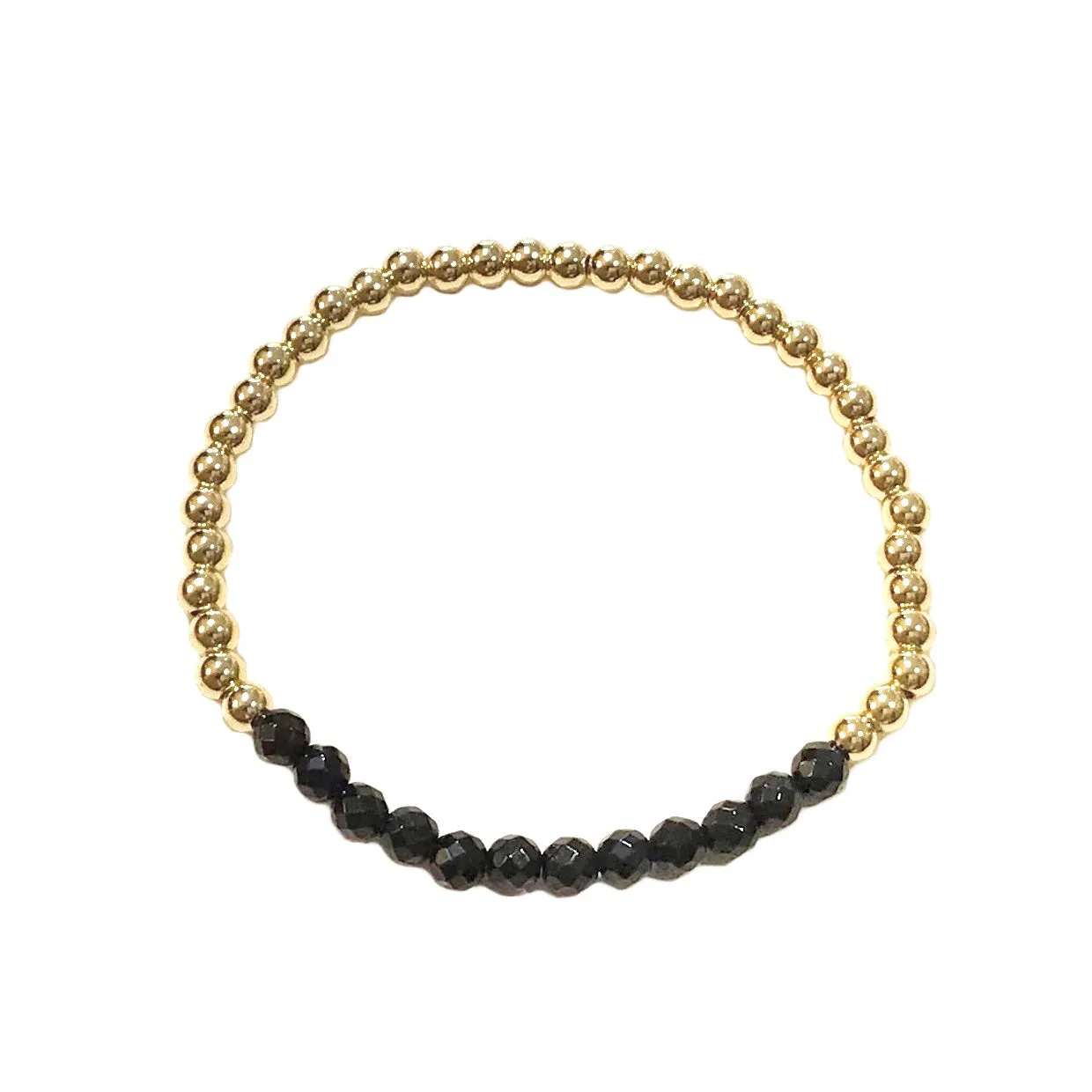 Polly Beaded Gemstone Stretch Bracelet