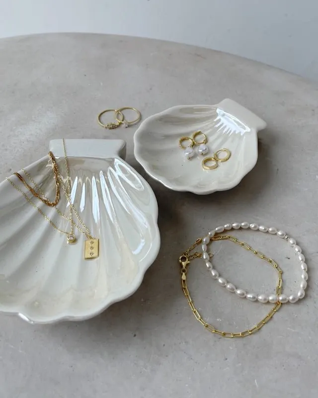 Positano Pearl Hoops