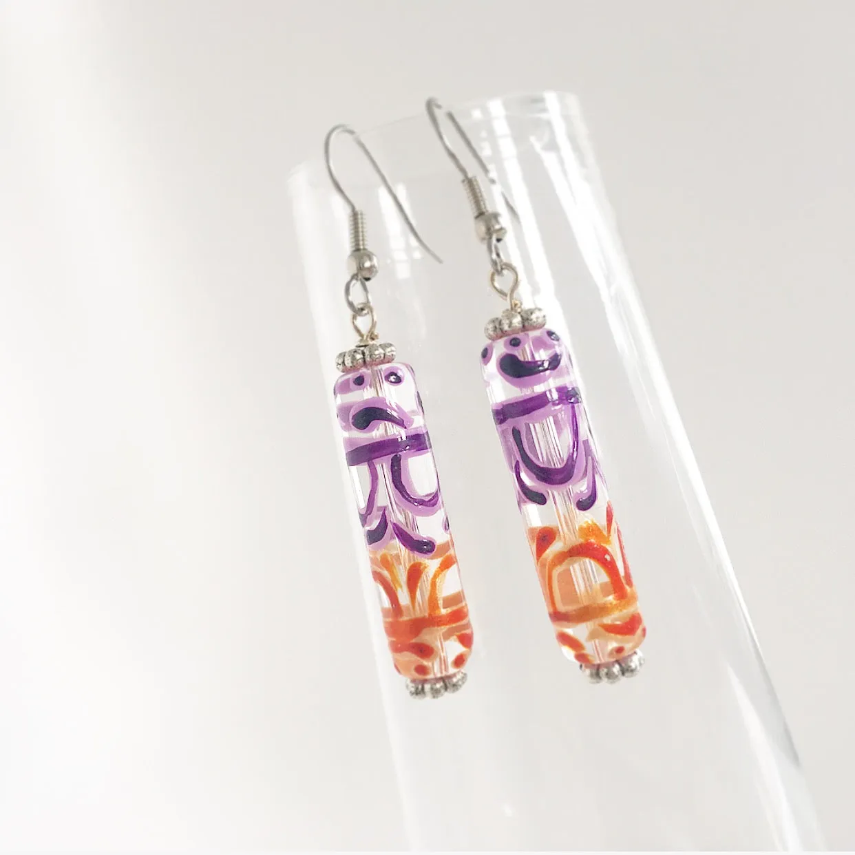 "Stained Glass" Earrings (Various Colours)