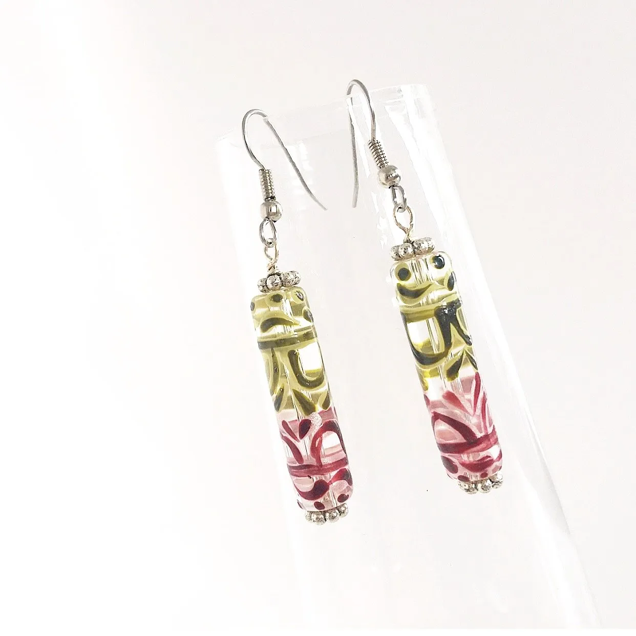 "Stained Glass" Earrings (Various Colours)