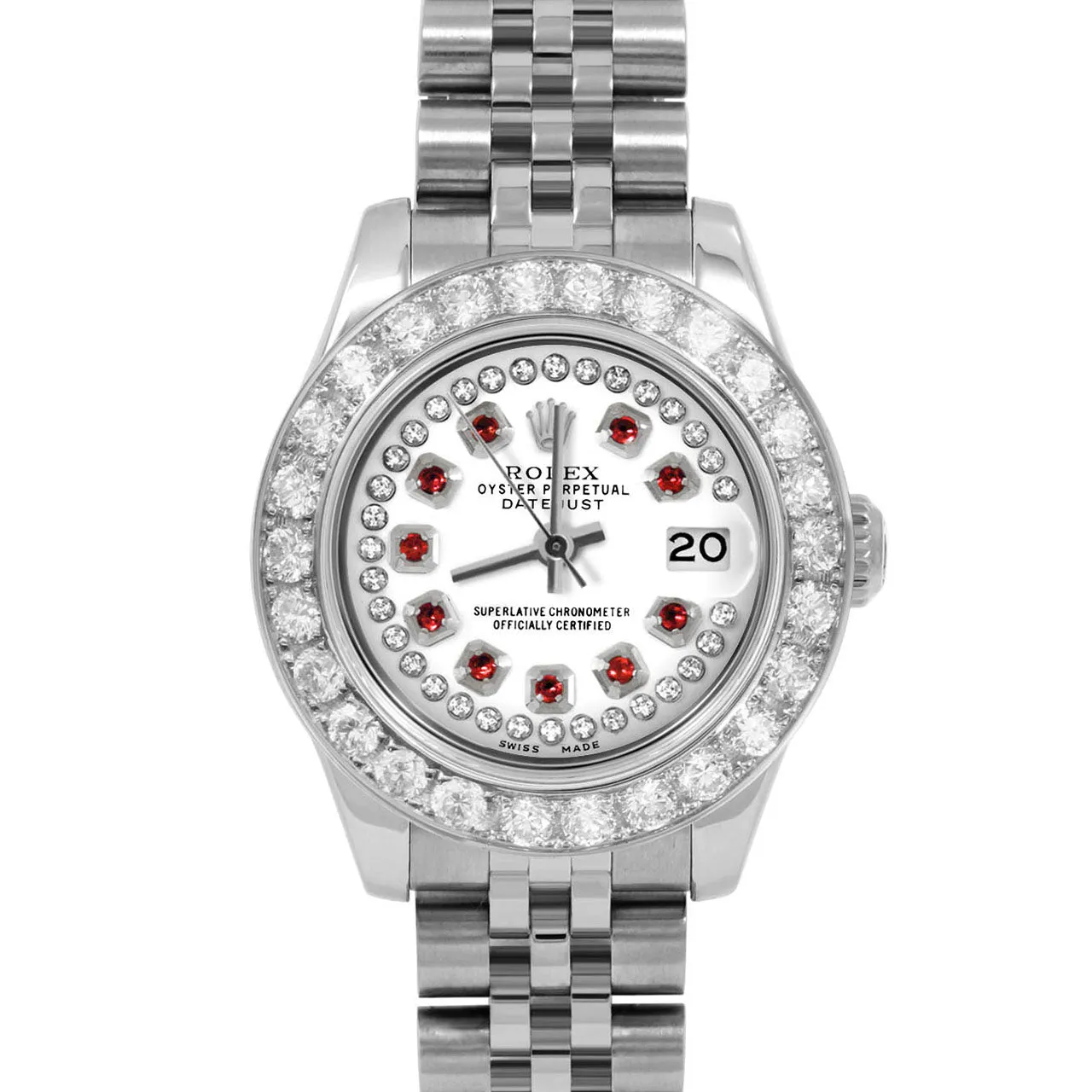Rolex Datejust 26mm | 179174-WHT-STRR-2CT-JBL