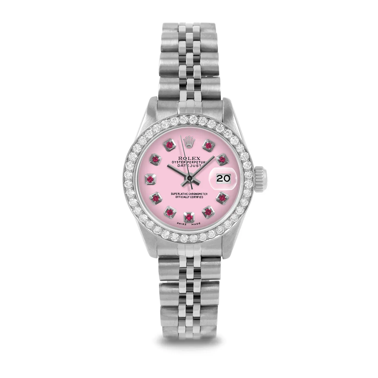 Rolex Datejust 26mm | 6917-SS-PNK-RBY-AM-BDS-JBL
