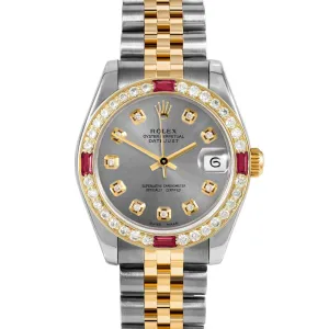 Rolex Datejust 31mm | 178273-SLT-DIA-AM-4RBY-JBL
