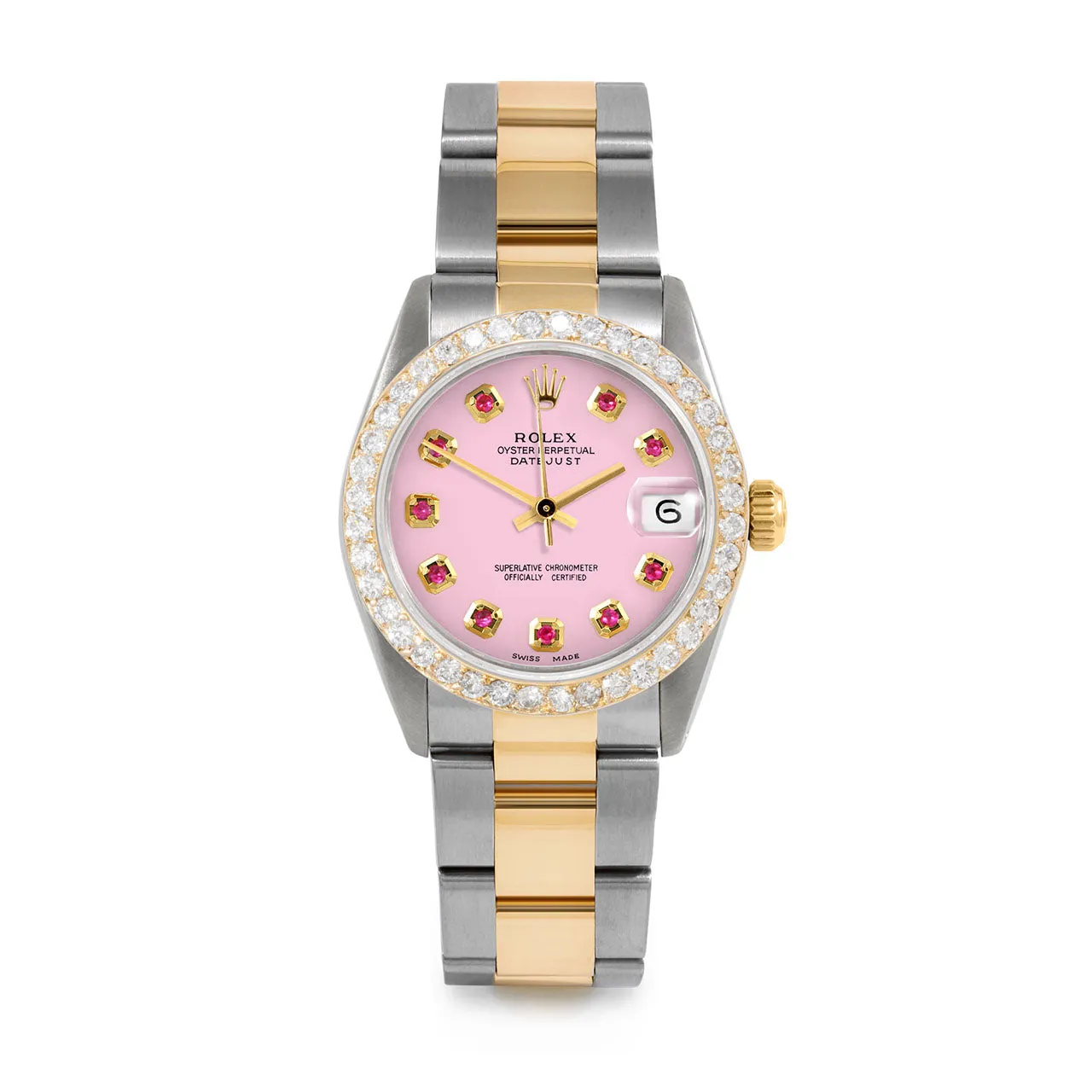 Rolex Datejust 31mm | 68273-PNK-RBY-AM-2CT-OYS