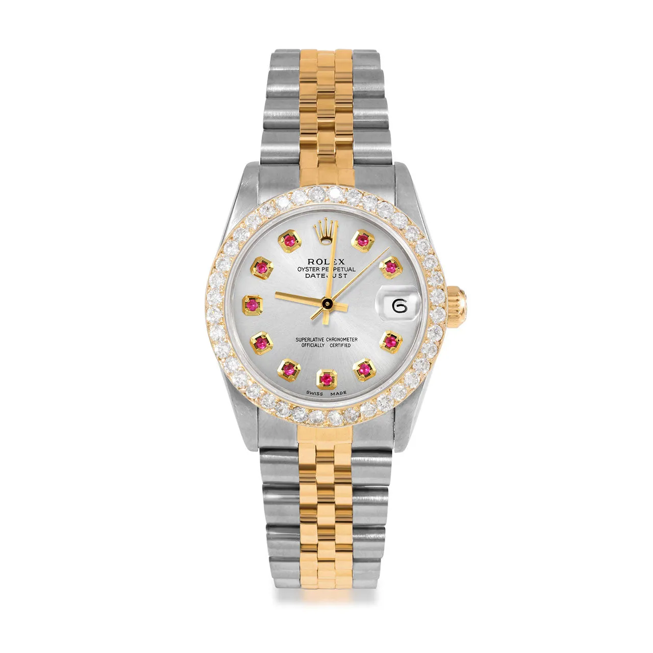 Rolex Datejust 31mm | 68273-SLV-RBY-AM-2CT-JBL