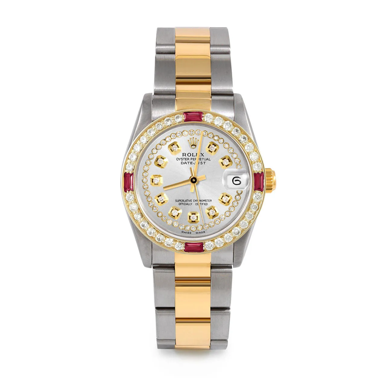 Rolex Datejust 31mm | 68273-SLV-STRD-4RBY-OYS