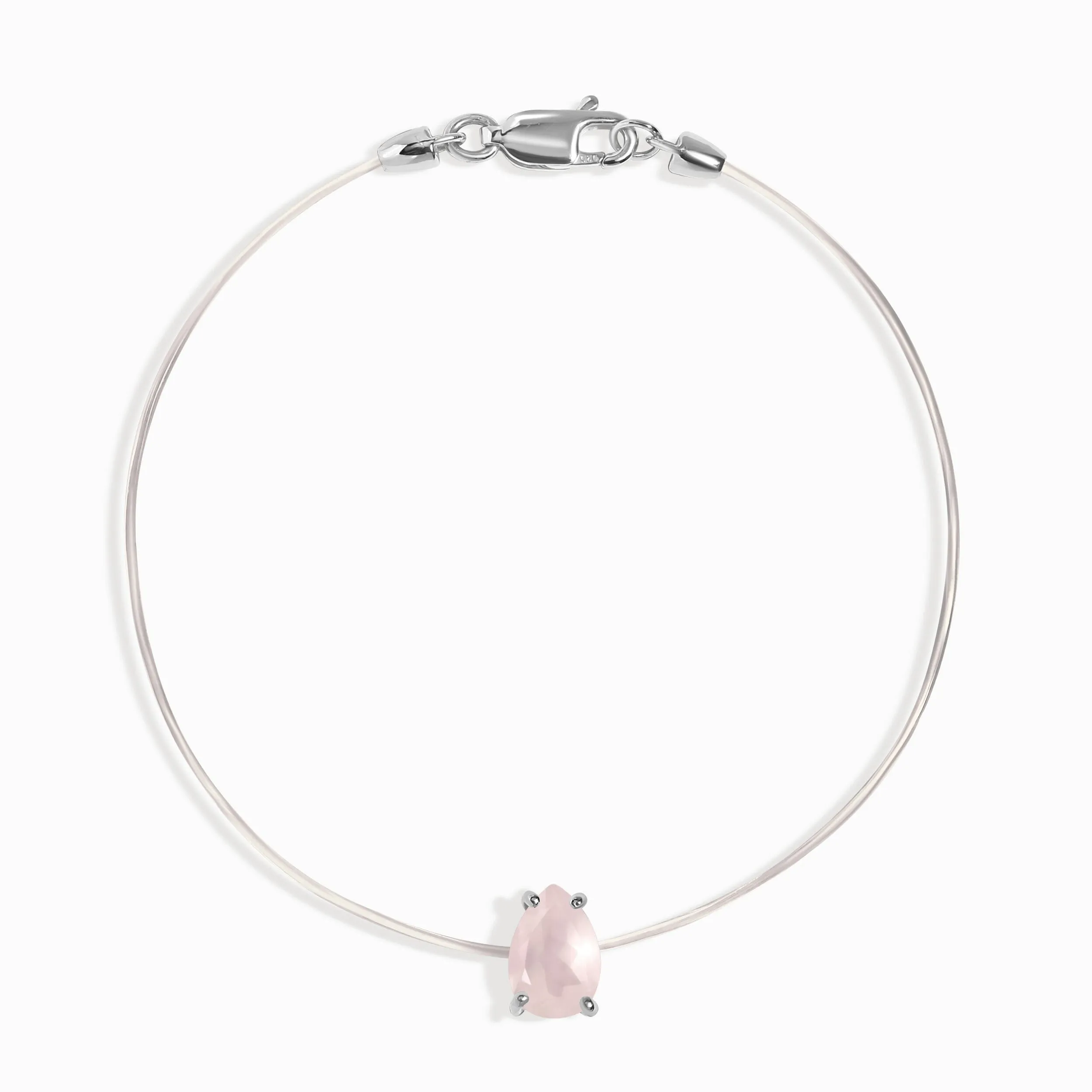 Rose Quartz Bracelet - Floating Sway