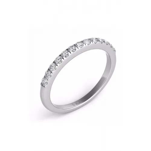 S Kashi & Sons Prong Set Wedding Band EN7195-BWG