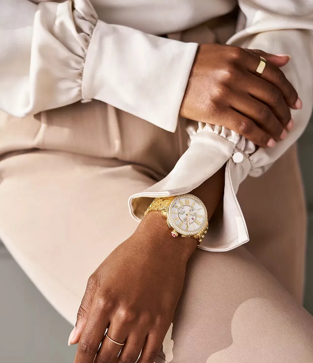 Serein 18K Gold-Plated Diamond Watch MWW21A000070