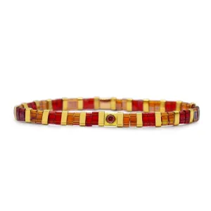 Skylar Paige So Colorful! Garnet Birthstone Bracelet