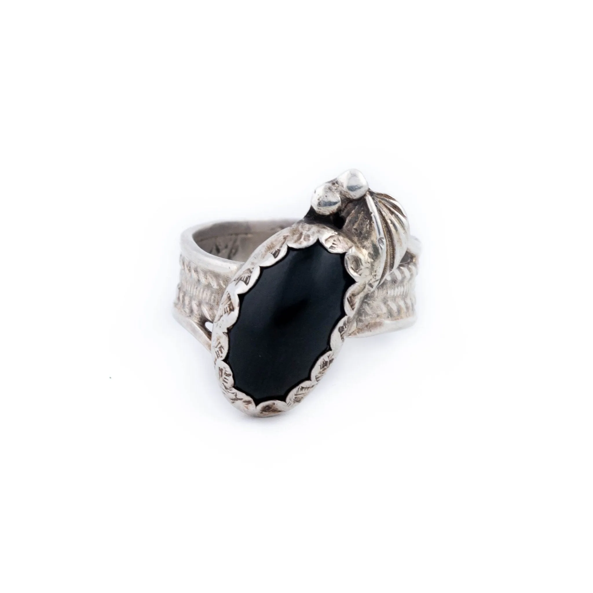Solid 1970's Onyx Ring