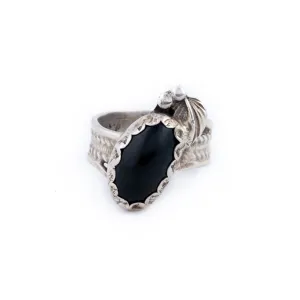 Solid 1970's Onyx Ring