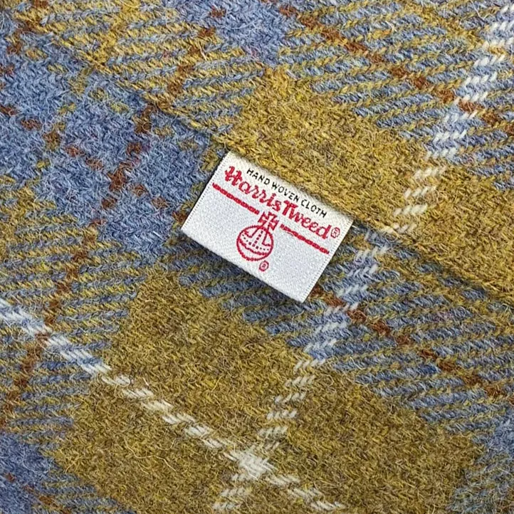 Sollas Tartan Footstool with Button