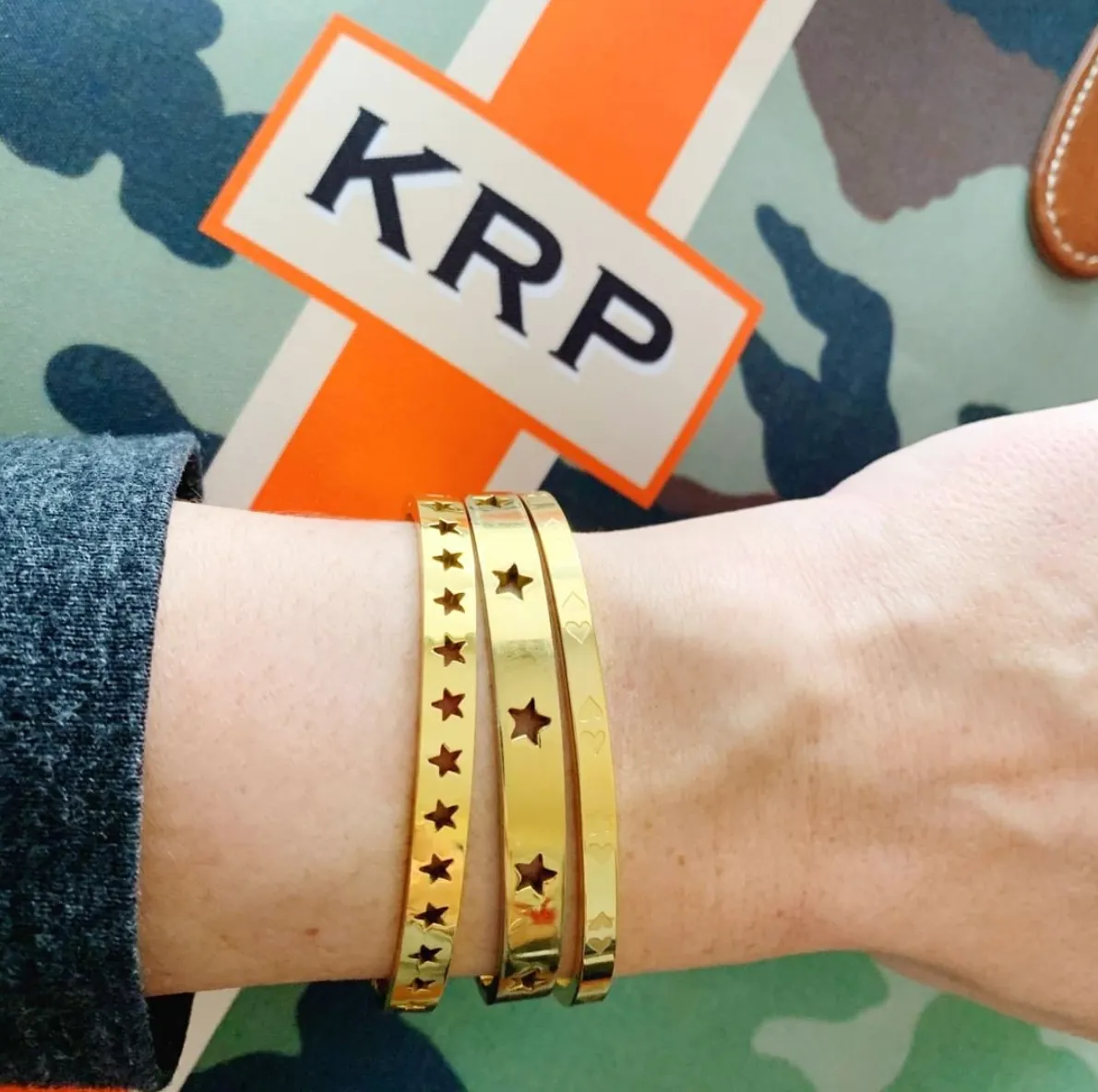 Star Struck Stainless Bangle
