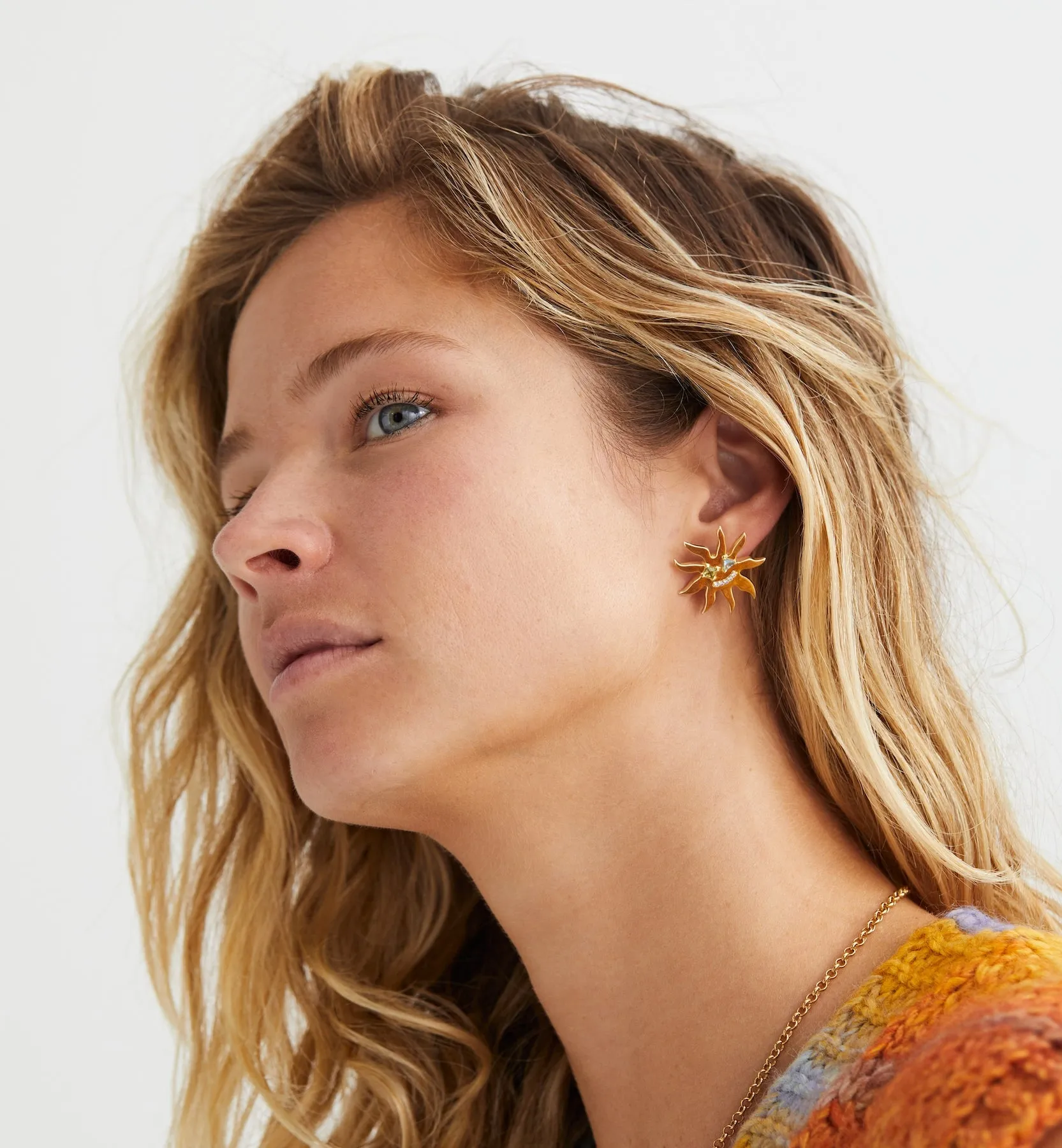 Sunny Side Up Stud Earrings