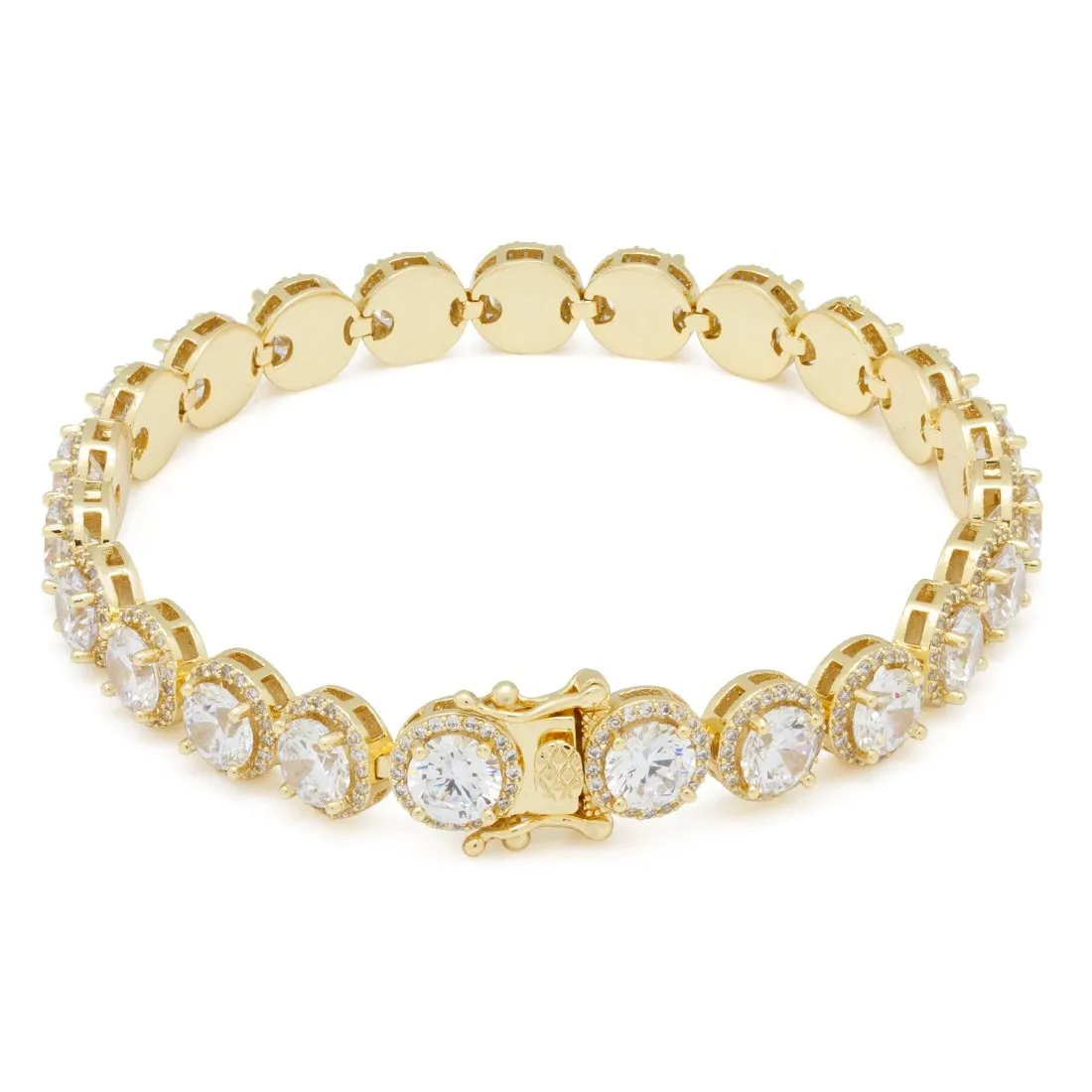 The 14K Gold Round Cut Tennis Bracelet