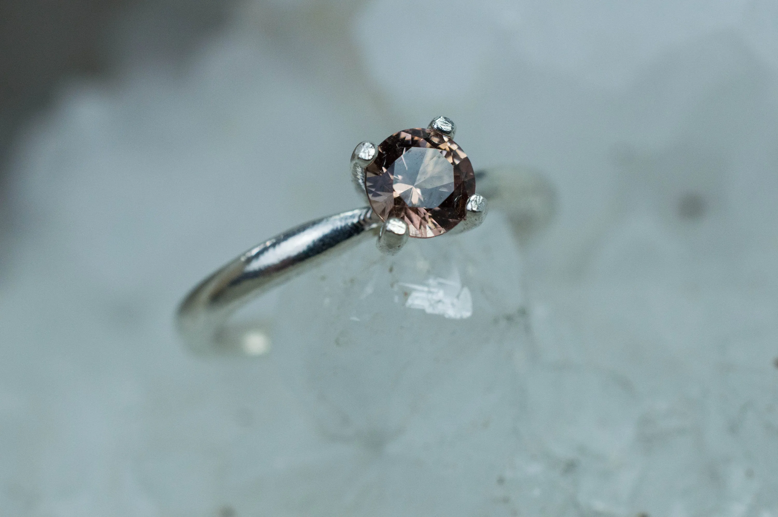Tunduru Garnet Ring; Genuine Untreated Tanzania Garnet; 0.540cts