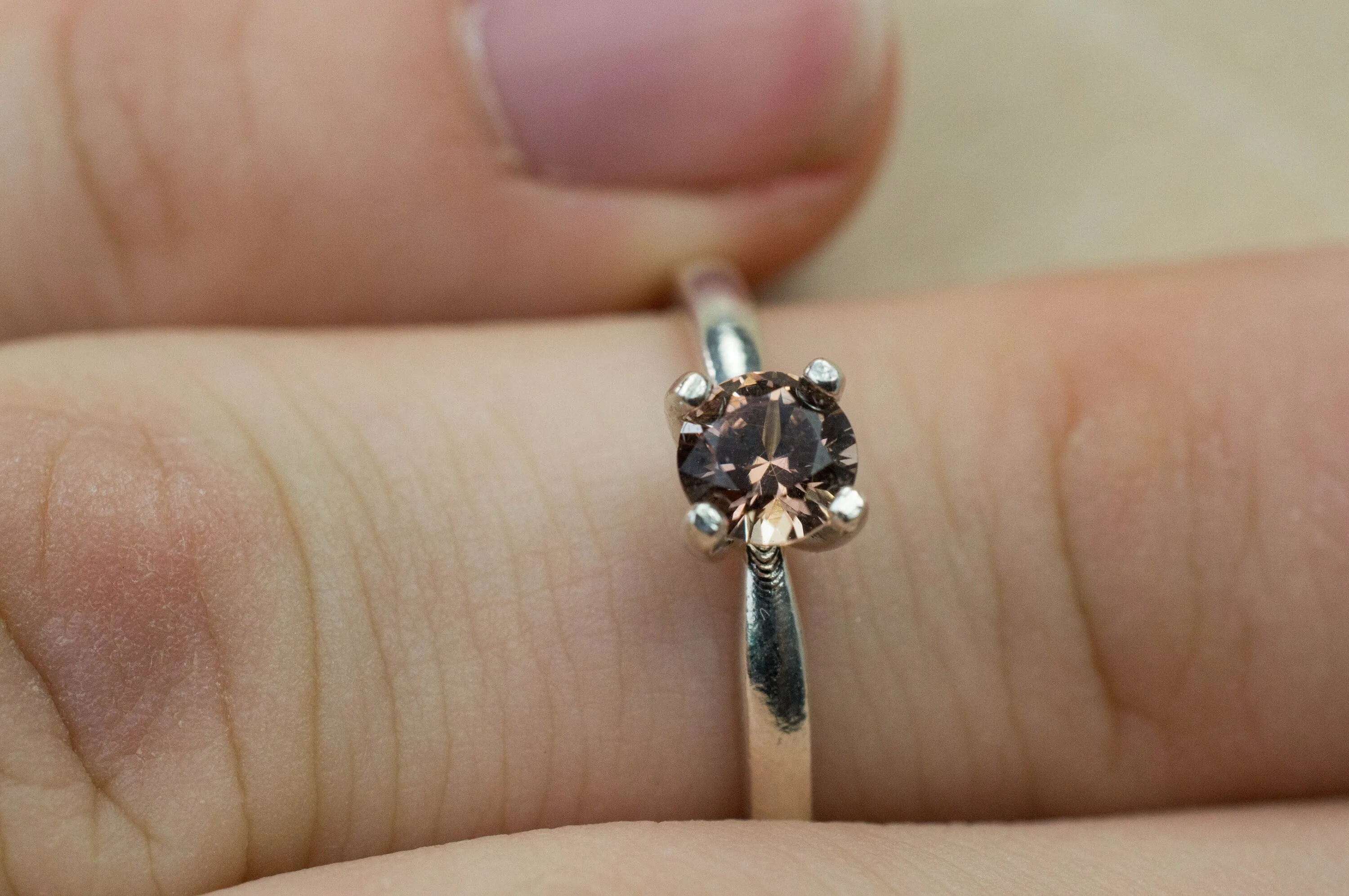 Tunduru Garnet Ring; Genuine Untreated Tanzania Garnet; 0.540cts